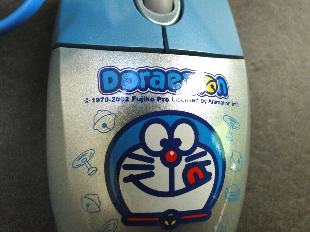 Vintage 2002 Doraemon PS/2 Mouse *TESTED