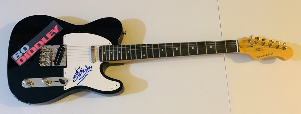 Bo Diddley Signed Autograph Guitar JSA Authentication