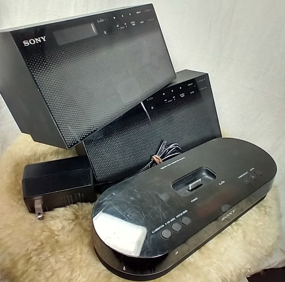 SONY DOCKING SPEAKER SYSTEM MODEL AIR-SA17Ti BLACK - GOOD CONDITION.