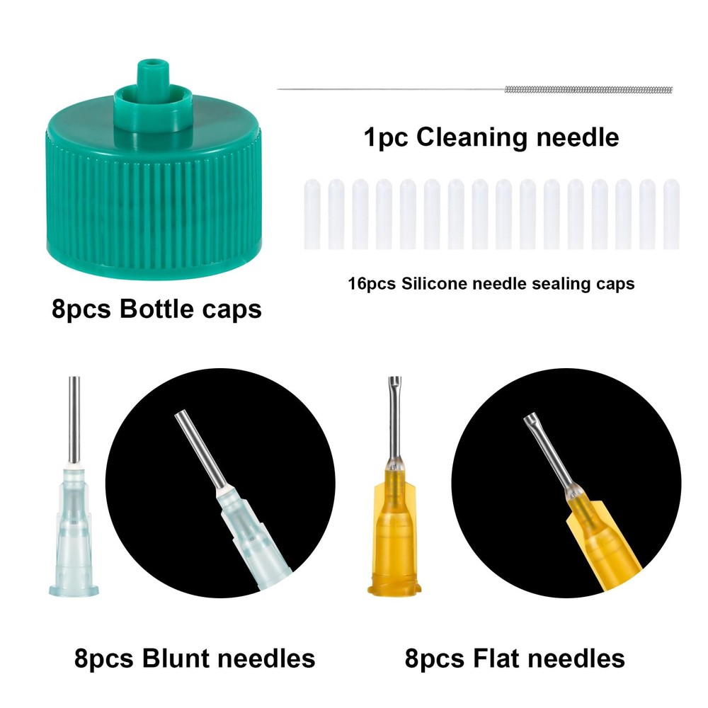 41pcs Precision Applicator Caps Set, Precision Tip Applicator Caps for 2oz Ac...