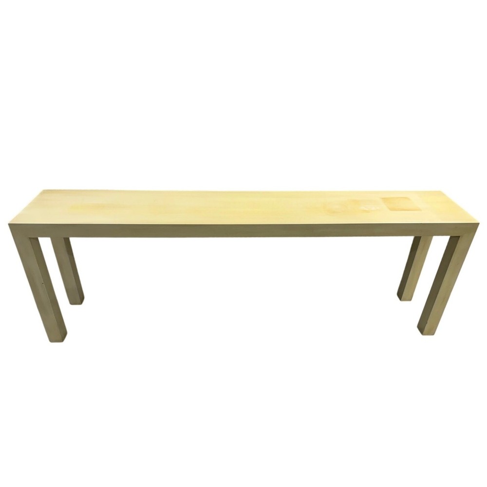 Modern Light Wood Console Table Long Narrow