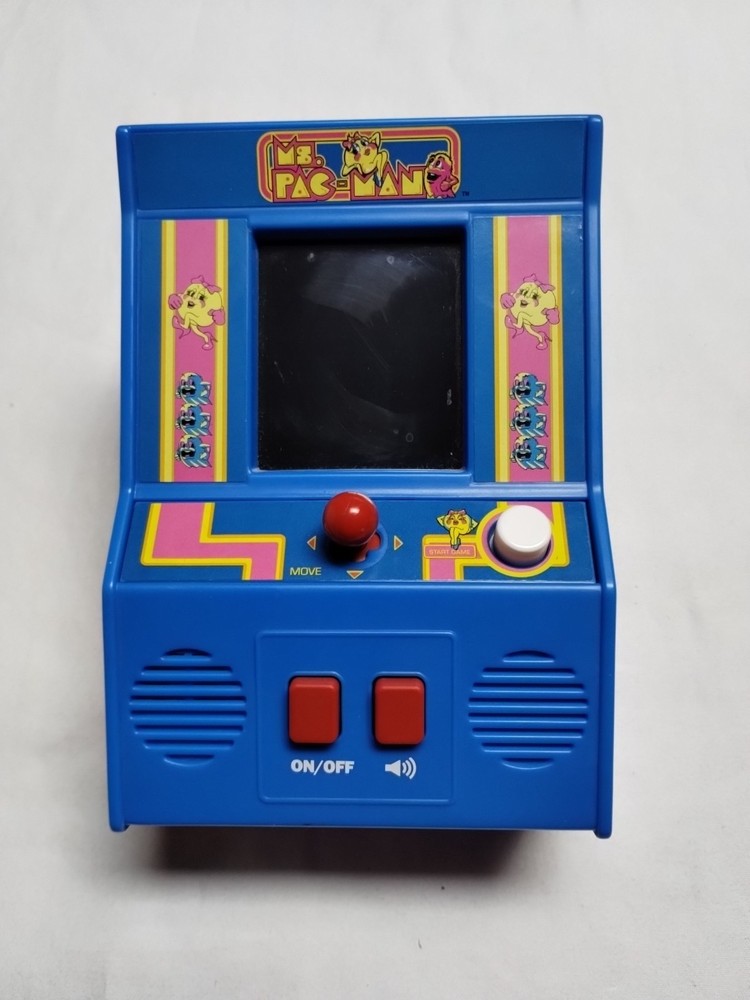 Mini Arcade Machine Featuring Ms. Pac-Man Unique 2018 (Batteries Included)