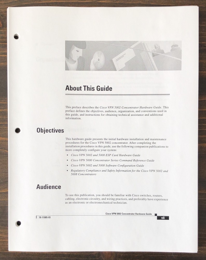 Cisco Systems - Cisco VPN 5002 Concentrator Hardware Guide (2001)