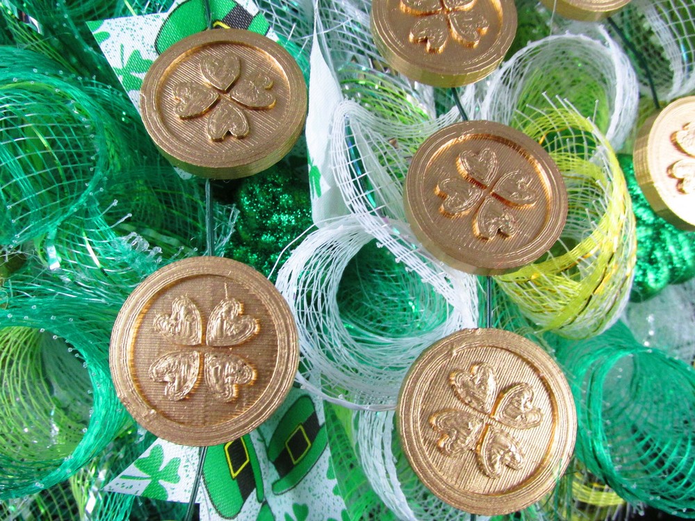Leprechaun Kruffle Deco Mesh Ribbon Wreath