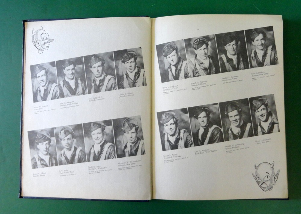 GOODFELLOW ARMY AIR FIELD CLASS BOOK 43-F ADVANCED