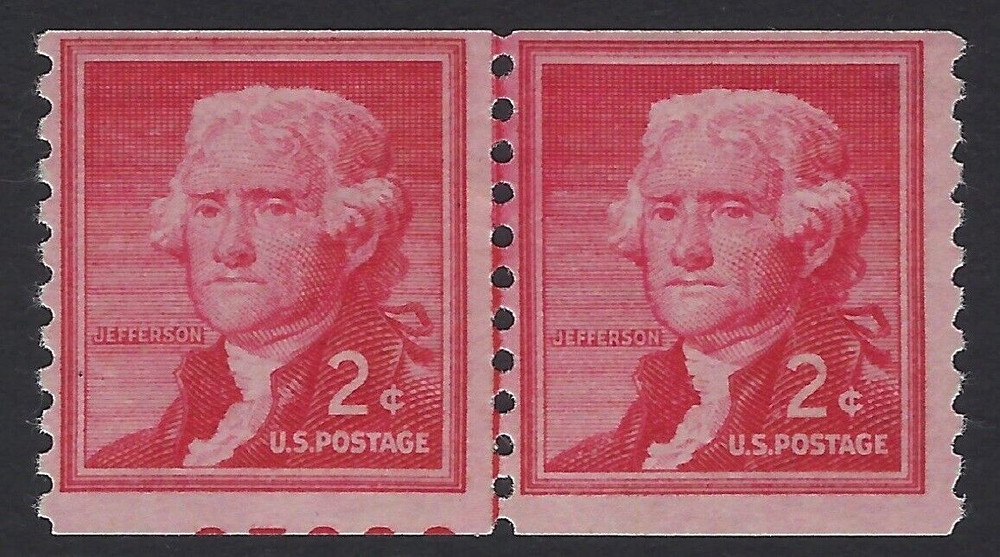 US Sc # 1055 - Partial Plate # Capture - Mint NH                        (P-6880)