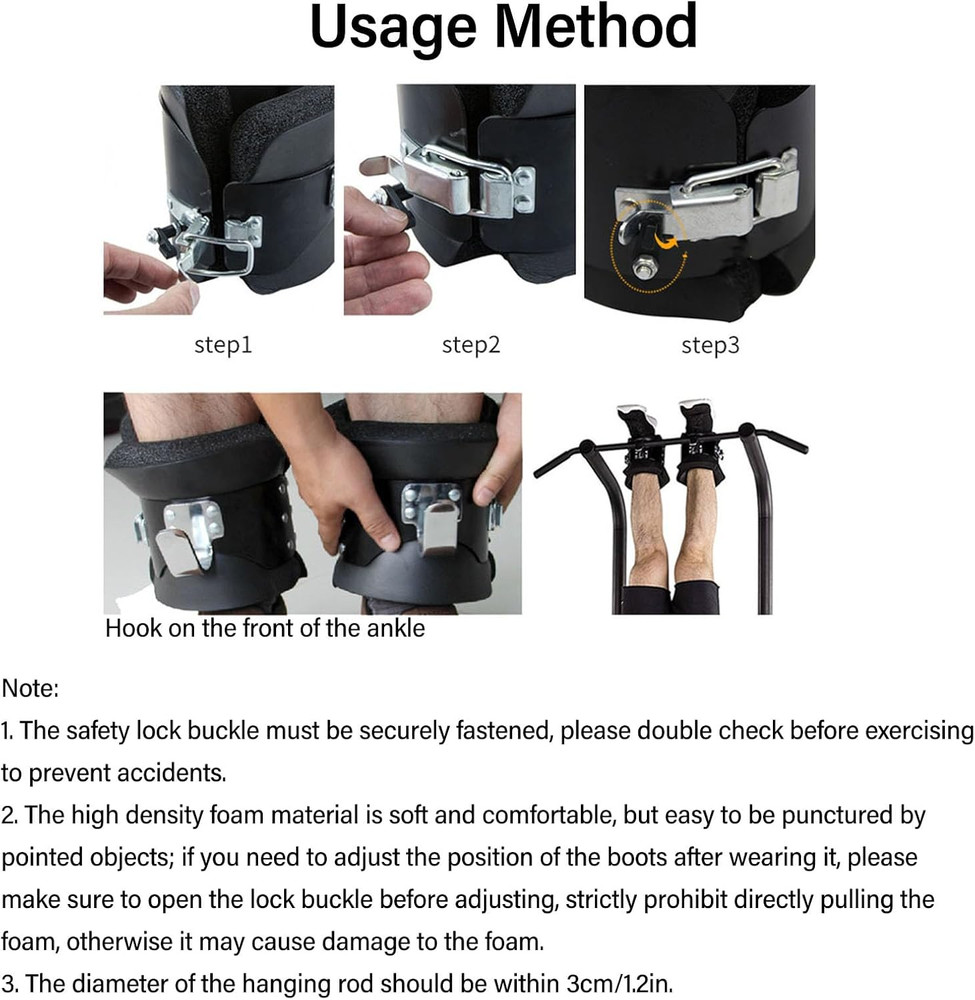 Inversion Boots, Decompression Stretching and Core Strengthening, Hanging Upside