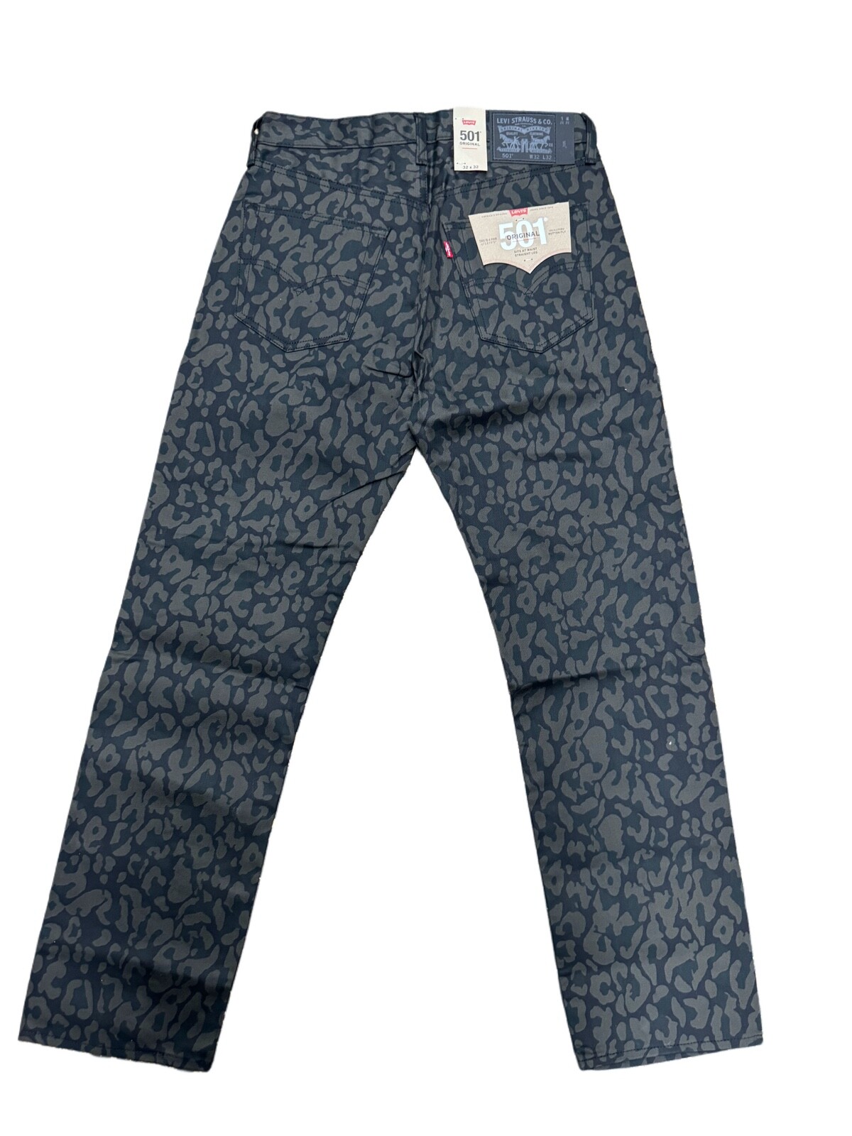 Levi's Men's 501 Original Shrink to Fit Bubble Camo Print Men's Jeans 005012871