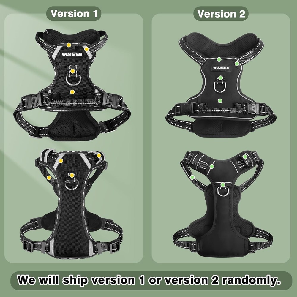 Reflective Adjustable Dog Harness with Sturdy Handle - Comfortable and Secure
