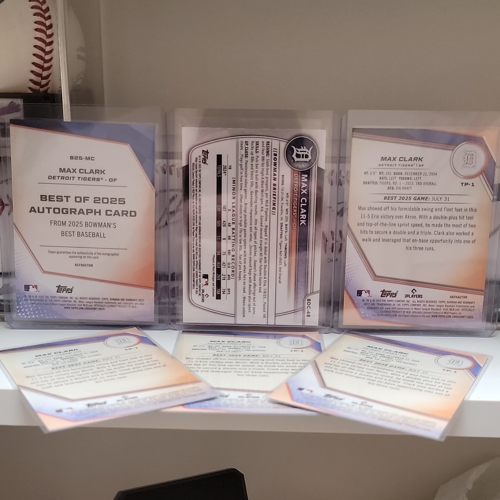 Max Clark lot from Bowmans Best and Bowmans Draft 2025