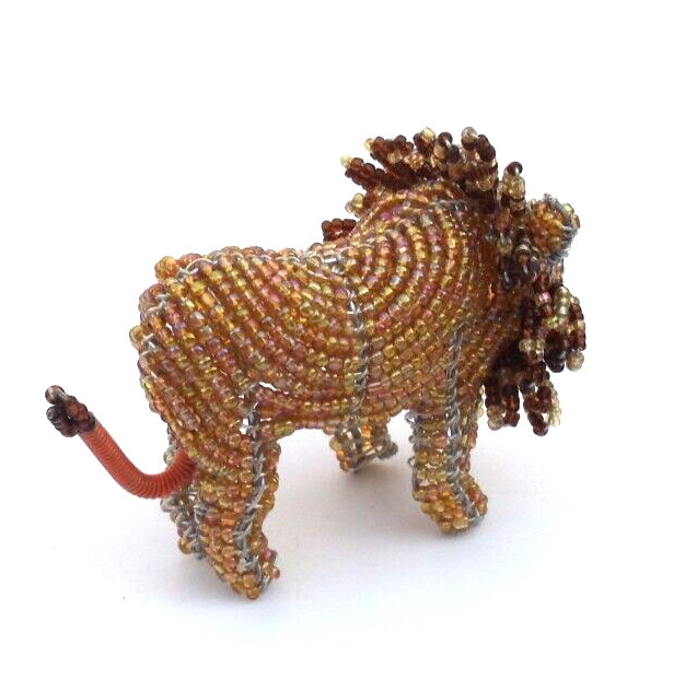 Beaded land: Miniature lion