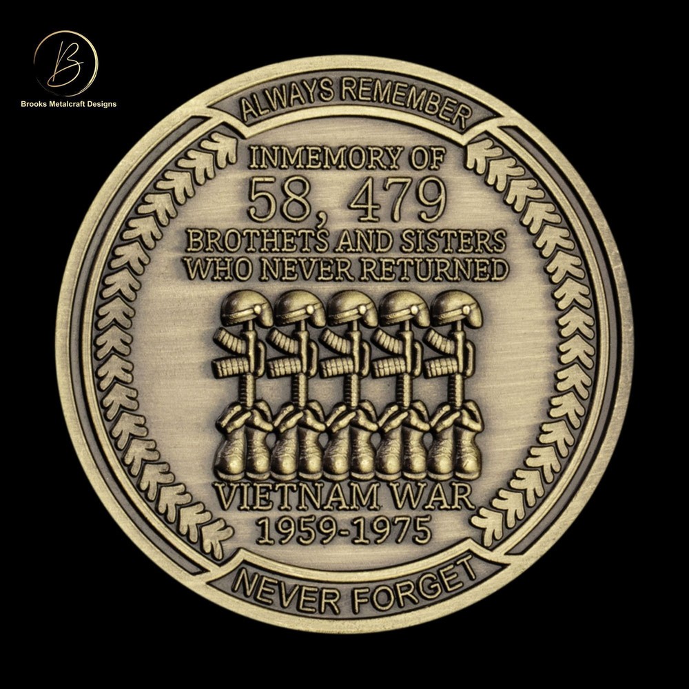 Vietnam Veteran Always Remember Challenge Coin