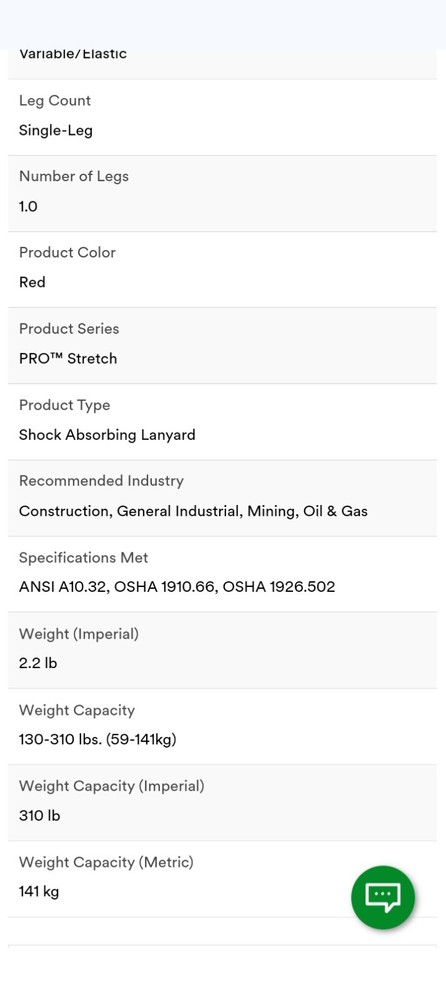 3M Fall Protection S/A Prostretch 6 FT 1340101
