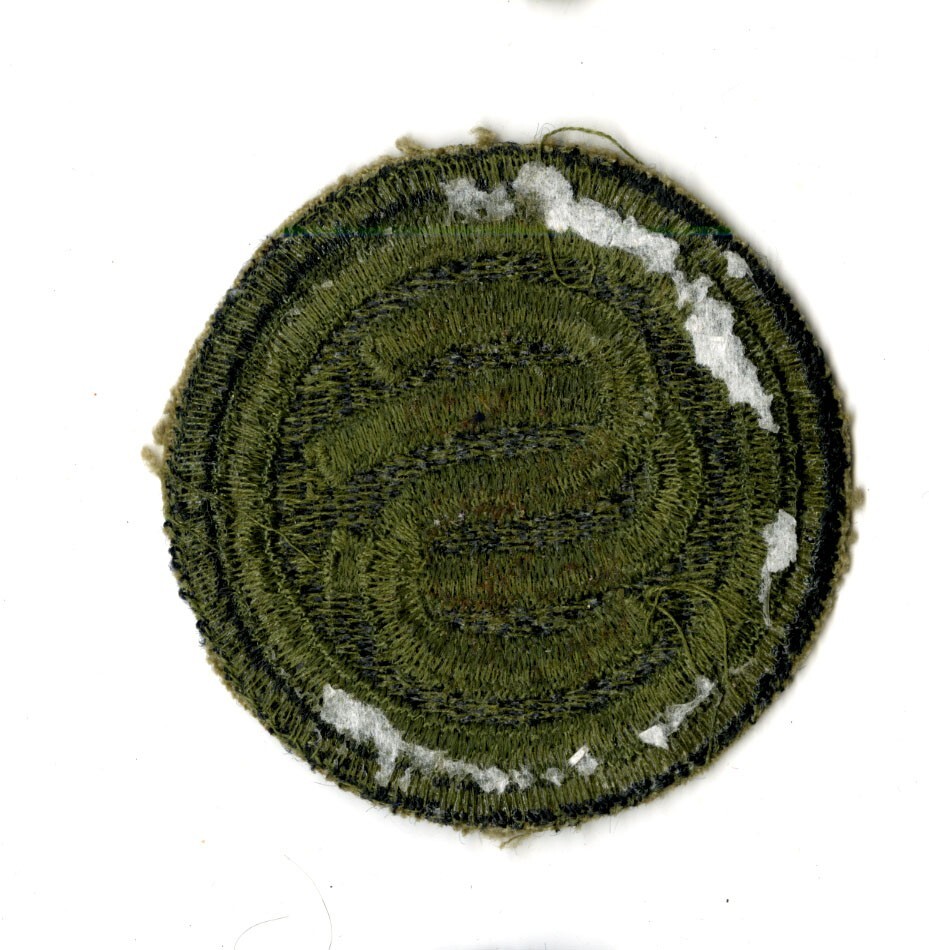 Officer Candidate School Green Back Patch WWII Original