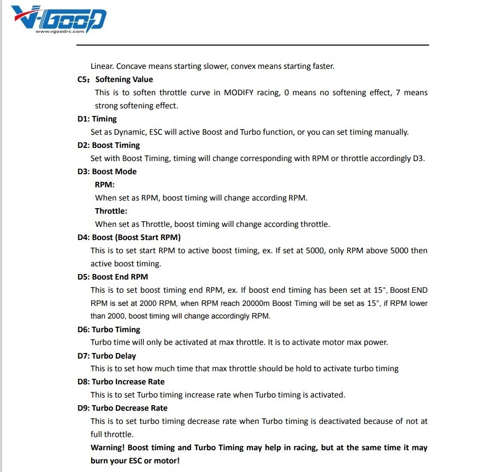 V-Good C32 30A Brushless ESC 2-3S