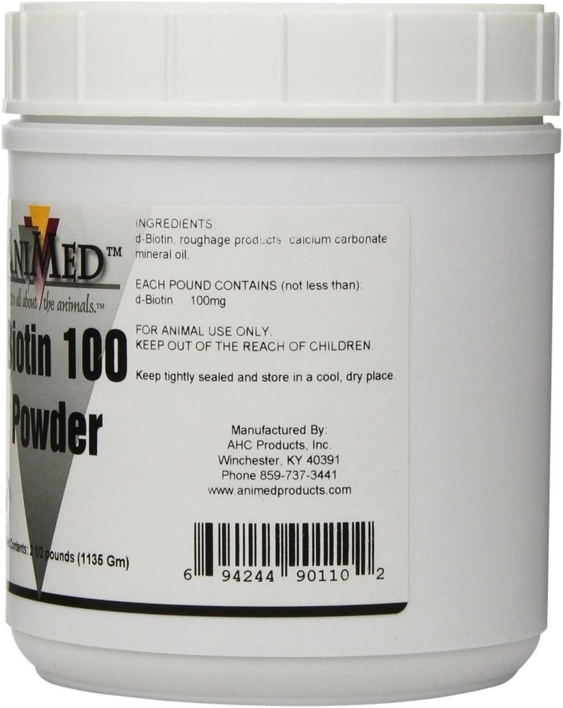AniMed Biotin 100 Powder 100 2.5 Pound