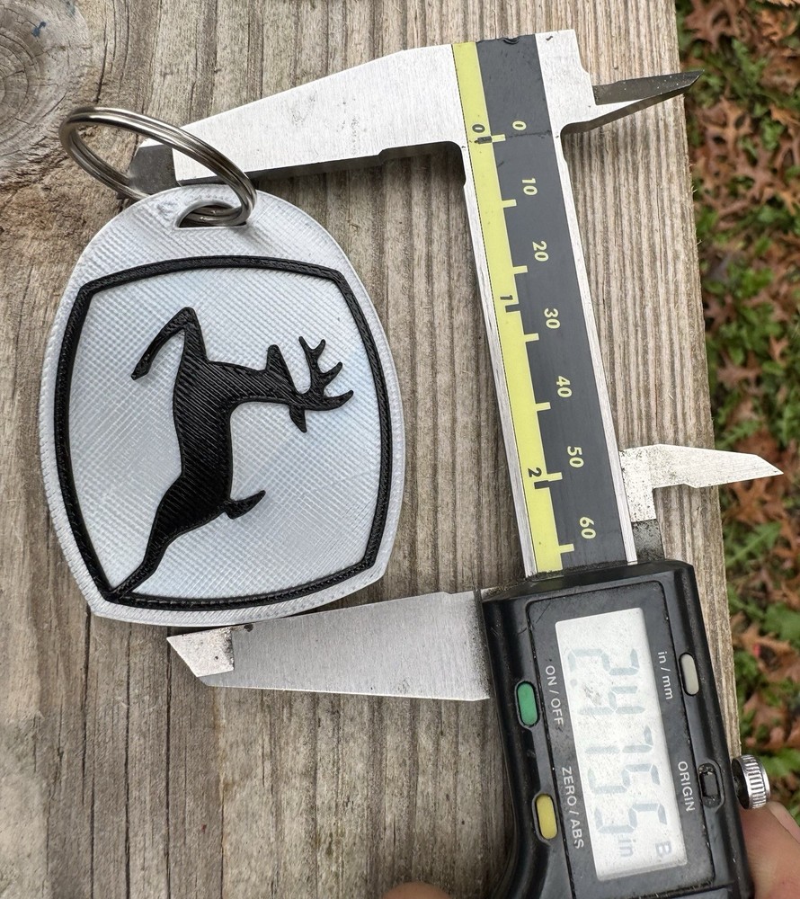 John Deere Custom 3d Printed Key Chain's