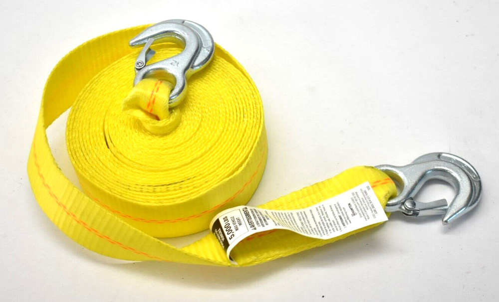 Hampton Care Tie Down Ratchet Straps 5000lbs Double Ended Hooks Winch Webbing