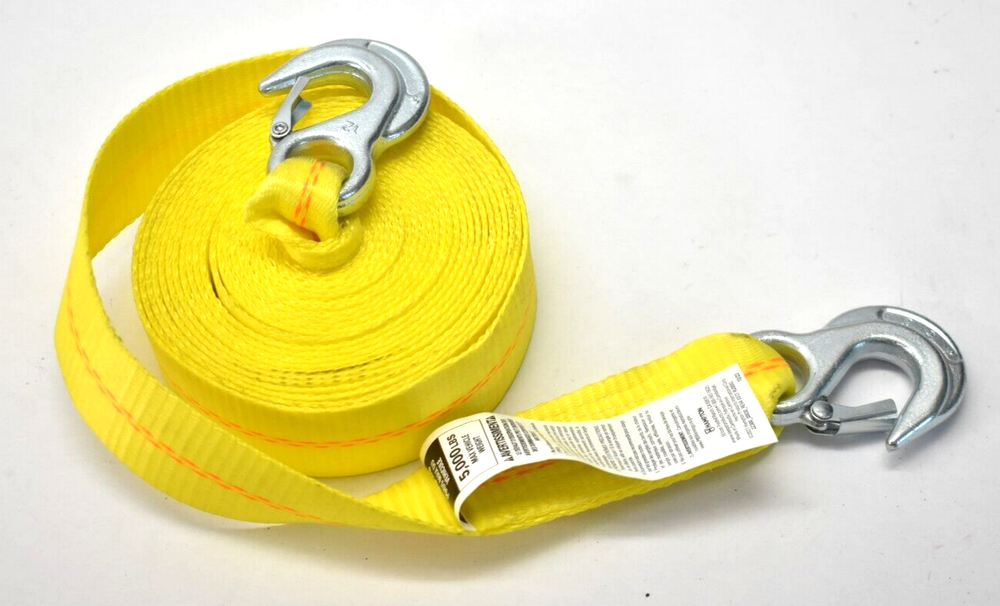 Hampton Care Tie Down Ratchet Straps 5000lbs Double Ended Hooks Winch Webbing
