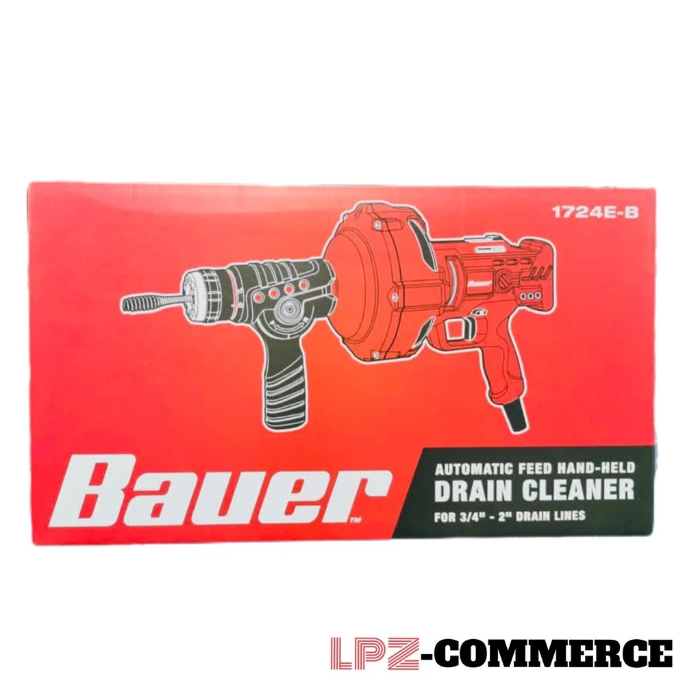 Drain Snake  23 ft. Automatic Feed Handheld Electric Drain Cleaner