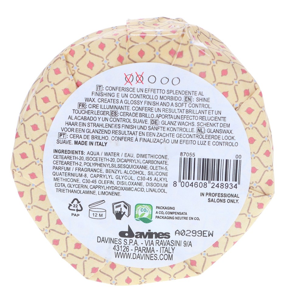 Davines More Inside This Is A Shine Wax 2.64 oz