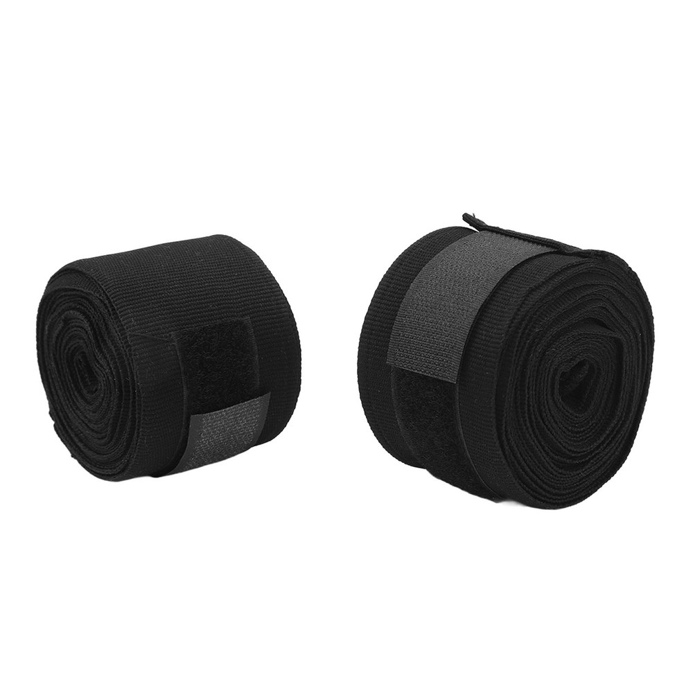 2pcs Boxing Handwraps 5m Quick Drying Hook Loop Black