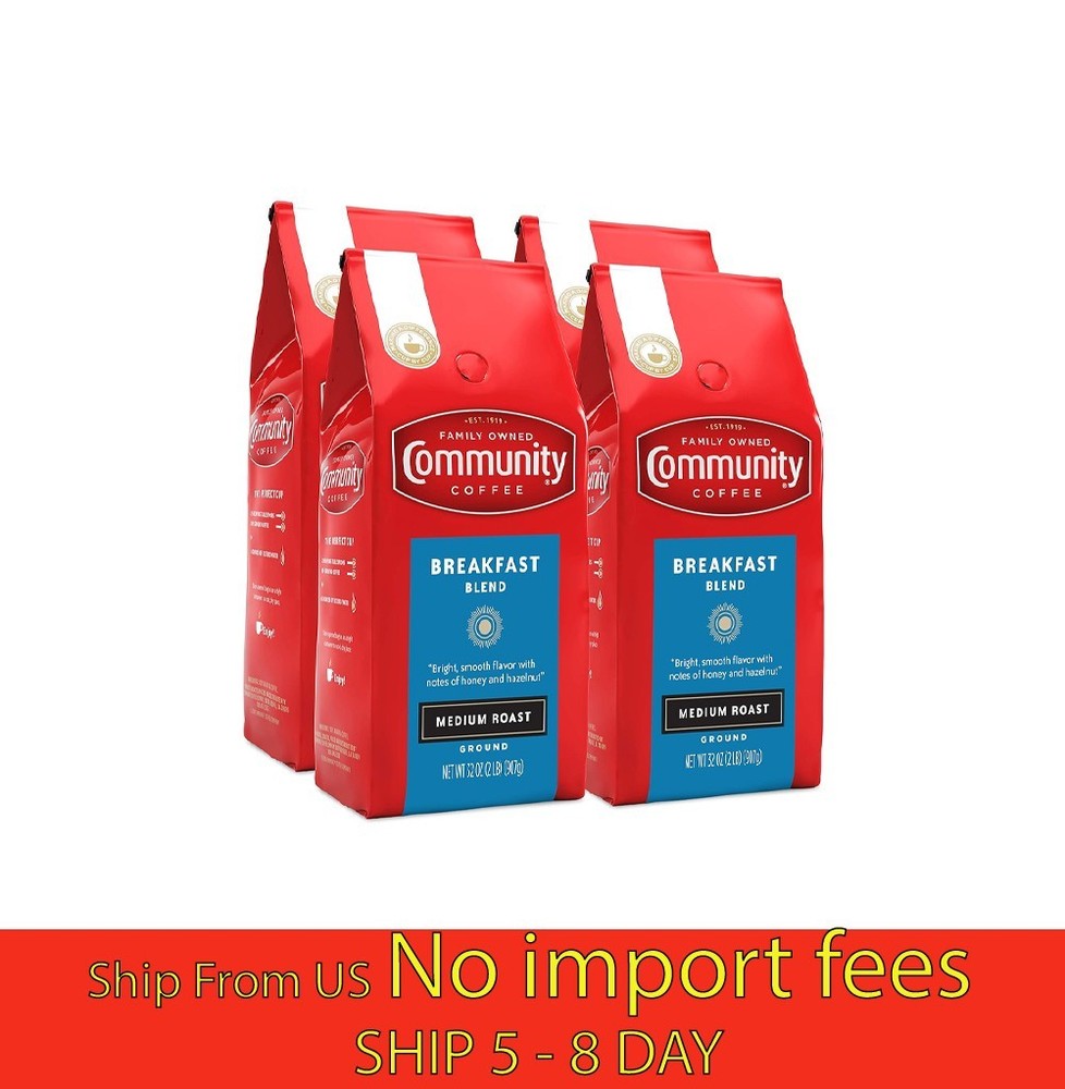 (4 Pack) Community Coffee Breakfast Blend Ground 32oz...(wa)