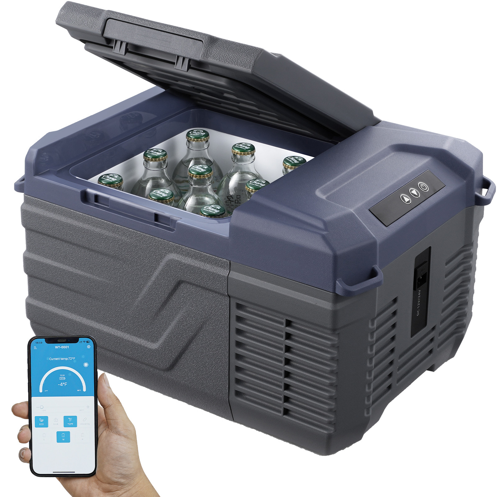 Portable Car Refrigerator Cooler Freezer Compressor 9 L Single Zone for Car Home