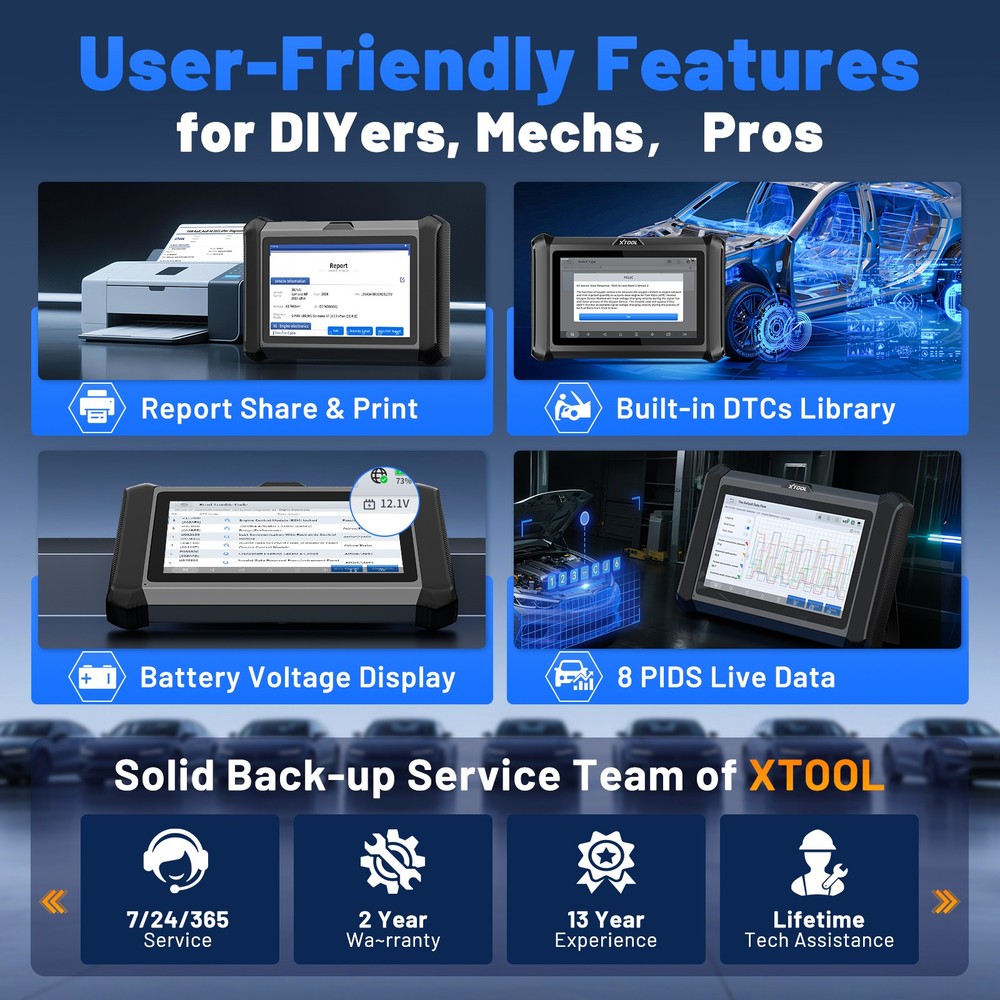 XTOOL X100PADS KC100 Key Fob Programmer Full System Diagnostic Scanner 32+ Reset