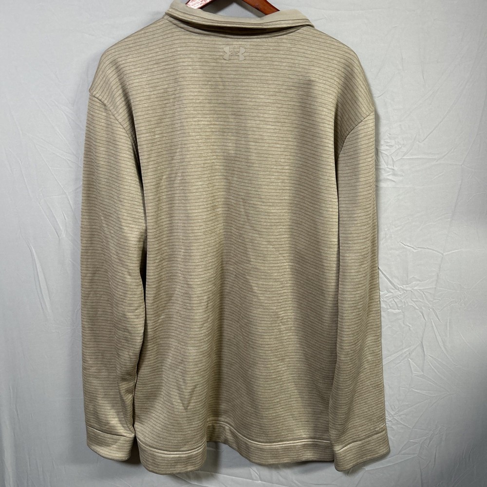 Under Armour Golf Storm 1/4 Zip Pullover 3XLT Tan ColdGear EUC