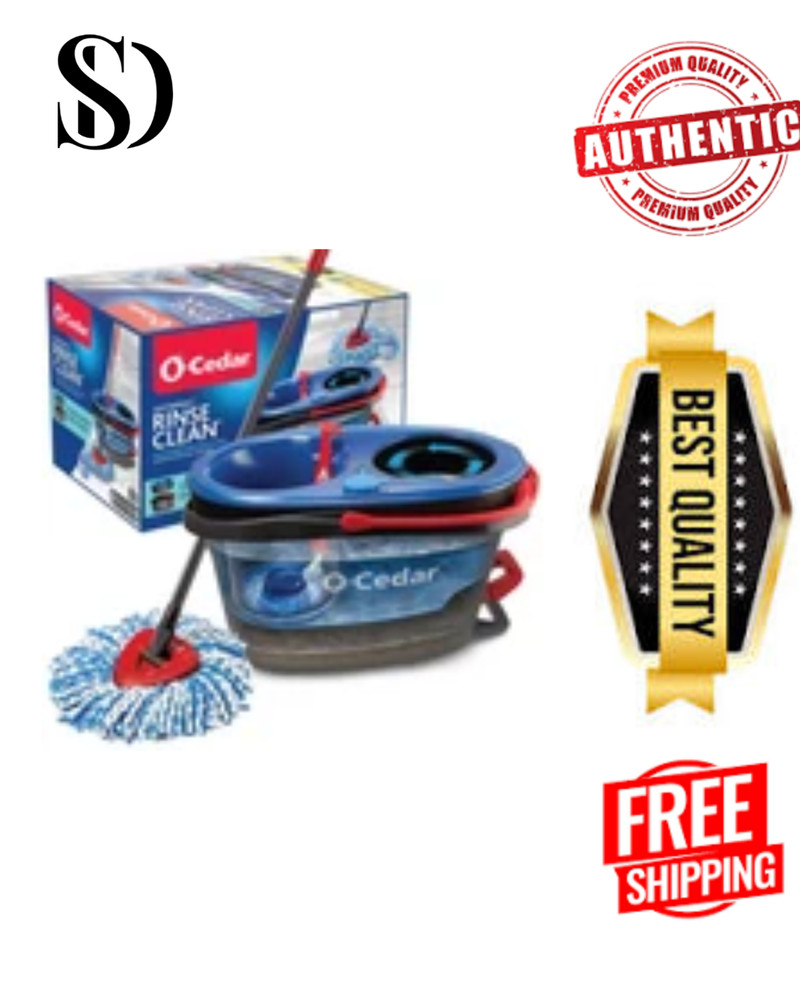 O-Cedar Easywring Rinseclean Microfiber Spin Mop & Bucket Floor Cleaning System,