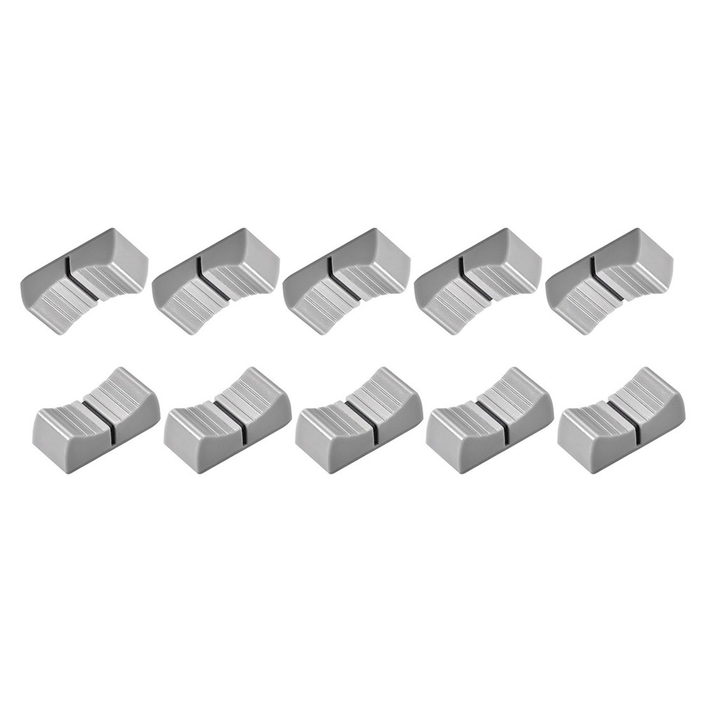 10PCS 24x11x10mm Fader Knobs Replacement Gray