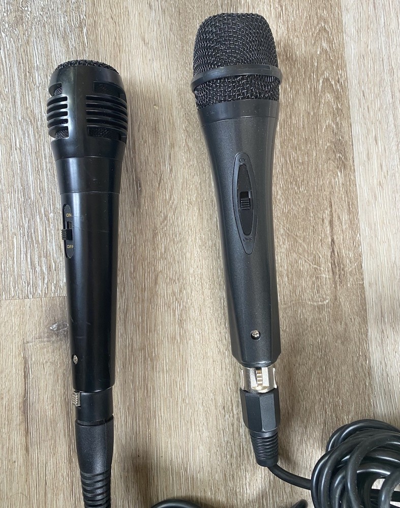 2 Wired Karaoke Machine Dynamic Vocal Microphone Handheld