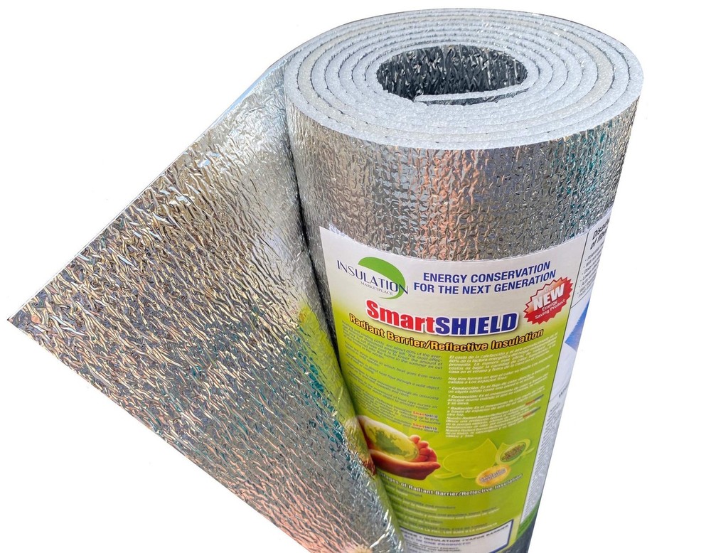 SmartSHIELD -3mm 48inx10ft ReflectiveINSULATION roll, Foam Core Radiant Barri...