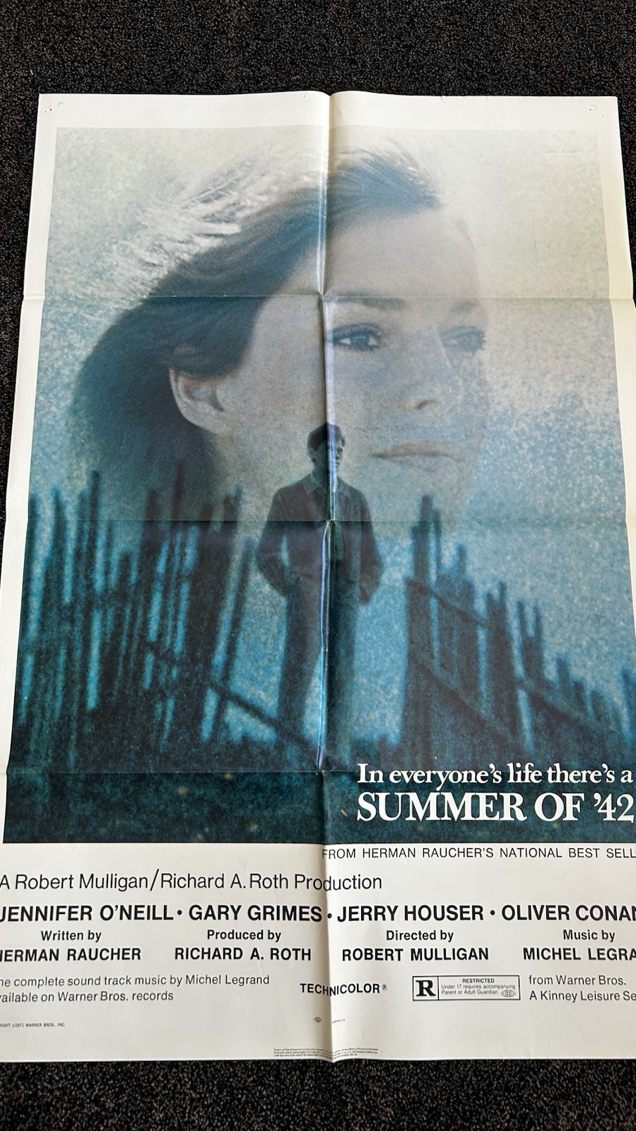 SUMMER OF 42 MOVIE POSTER VG JENNIFER O'NEIL 1971