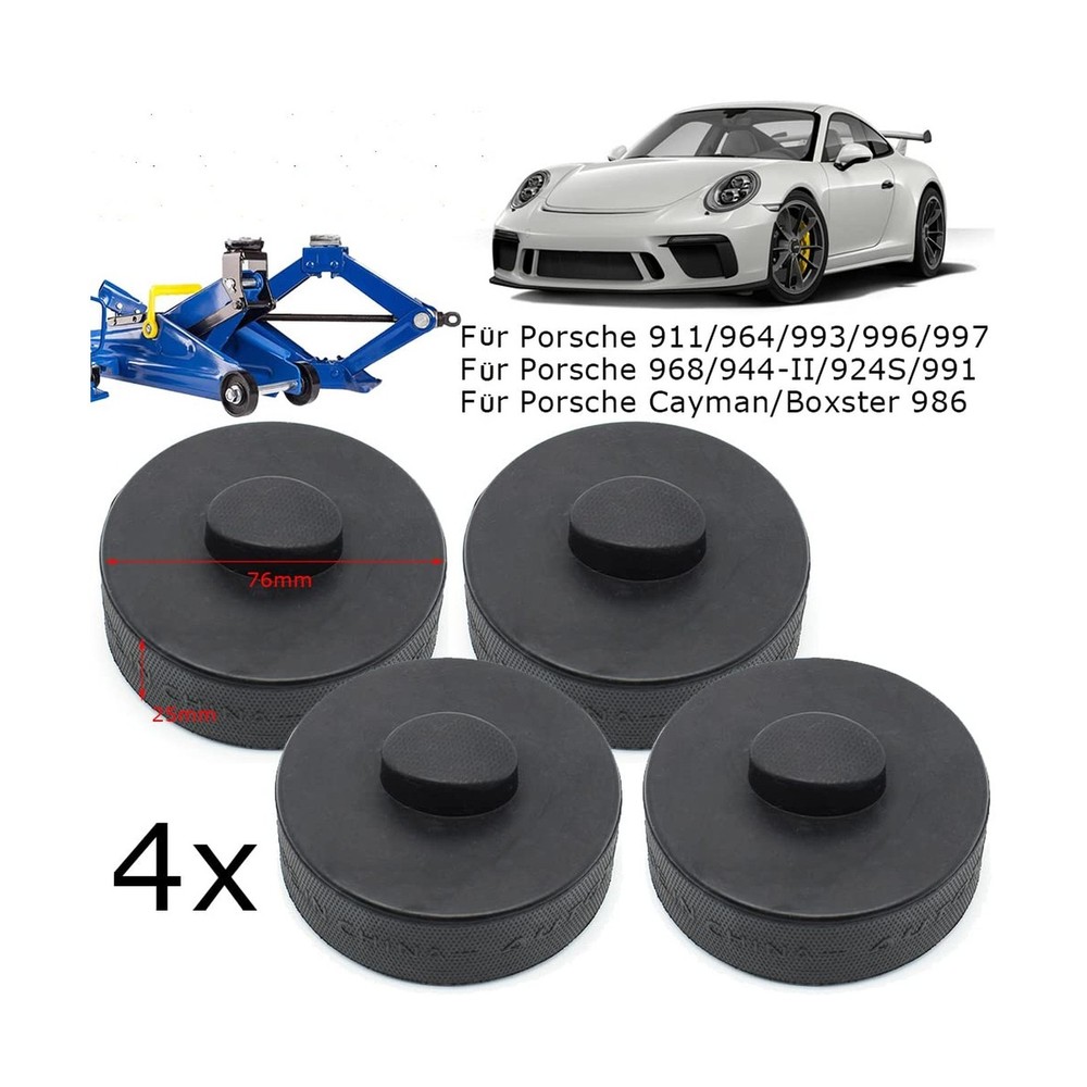 AUTOXBERT 4pcs Rubber Jack Pad Support Point Adapter Jacking Trolly Car Remov...