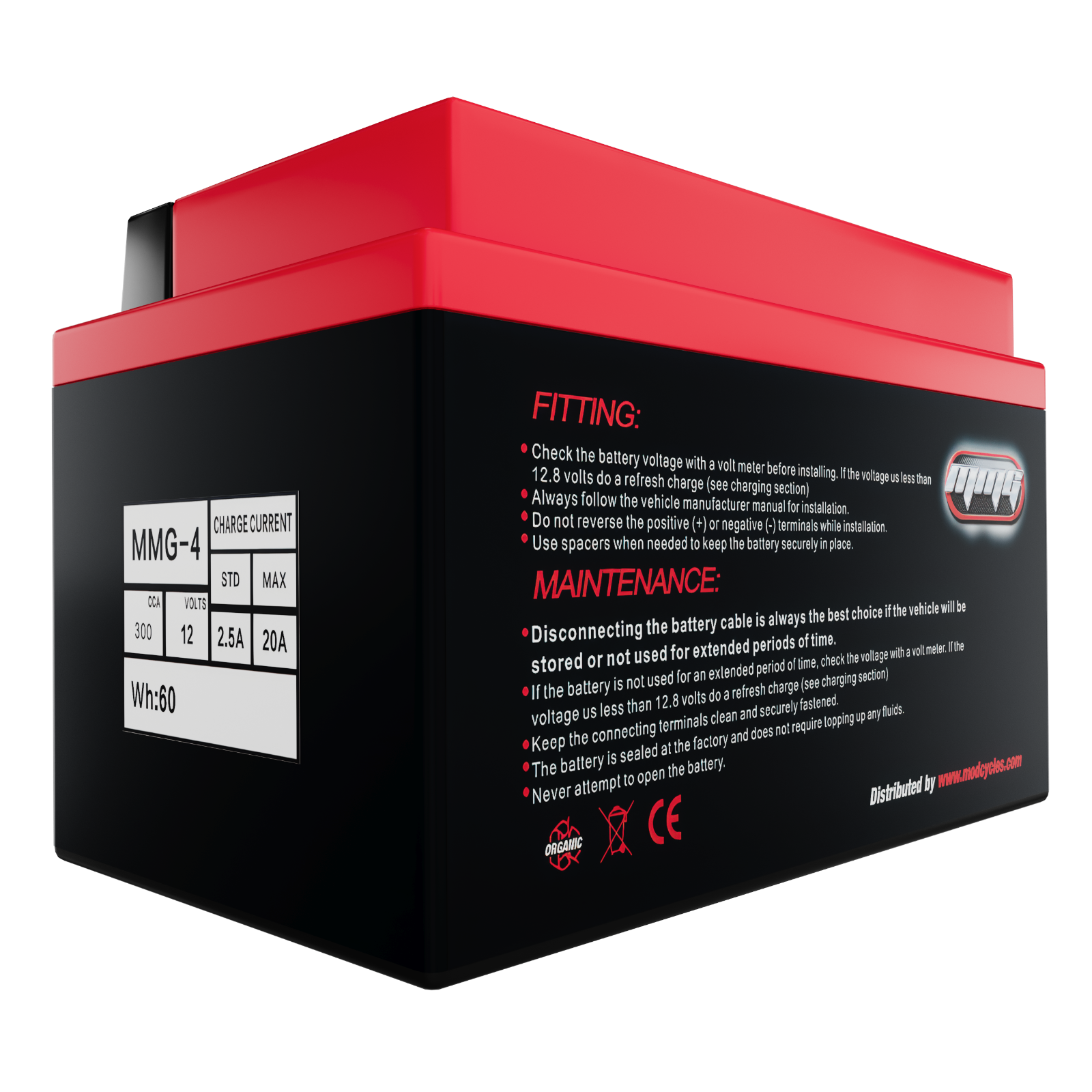 MMG YTZ14S Z14S Lithium Ion Sealed Activated Powersports Battery 12V 300 CCA