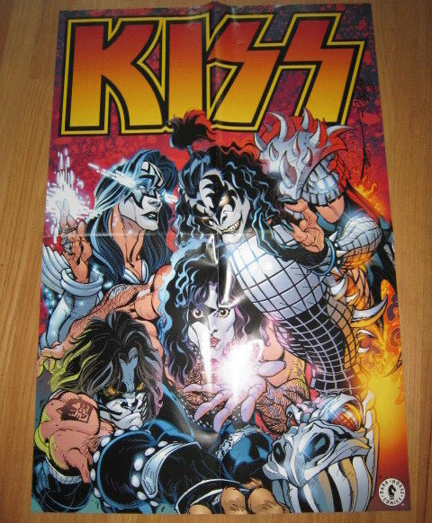 KISS Comics and Box set poster double sided