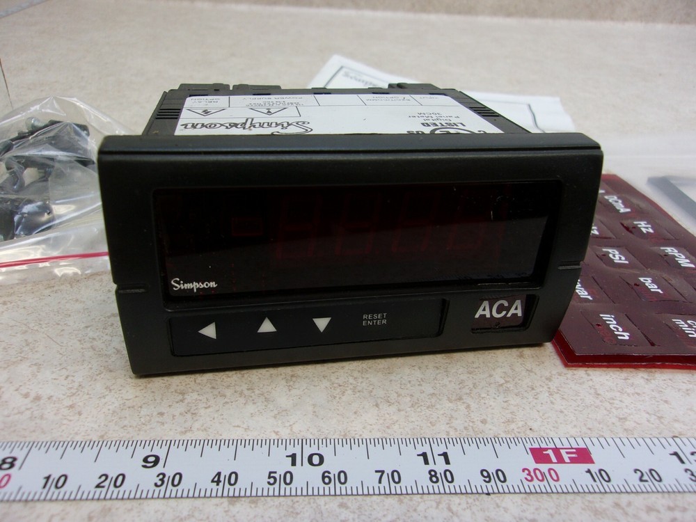 Simpson H335146020 Digital Panel Meter – F0594 Model