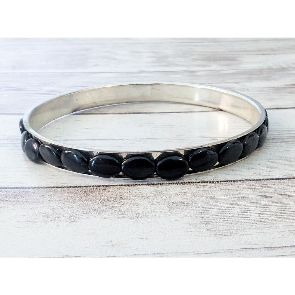 Vintage Bracelet with Black Beads - Condition Issues