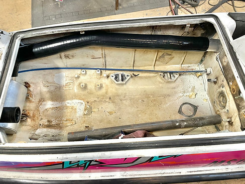 Squarenose Superjet to Roundnose Exhaust upgrade kit SN to RN