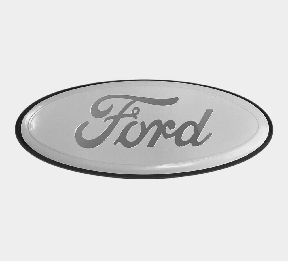 7inch Ford Emblem Front Grille Tailgate Badge White Logo Escape Excursion Taurus
