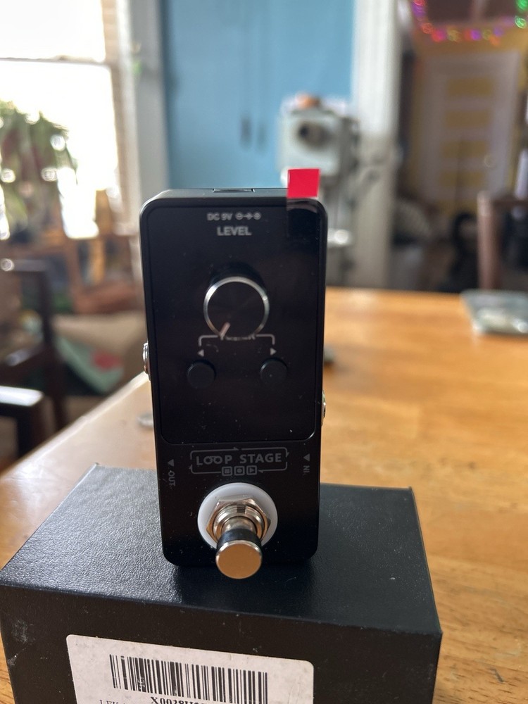 Open Box Mini Looper Pedal – Guitar Effects Loop Pedal w/ Box & USB Cable