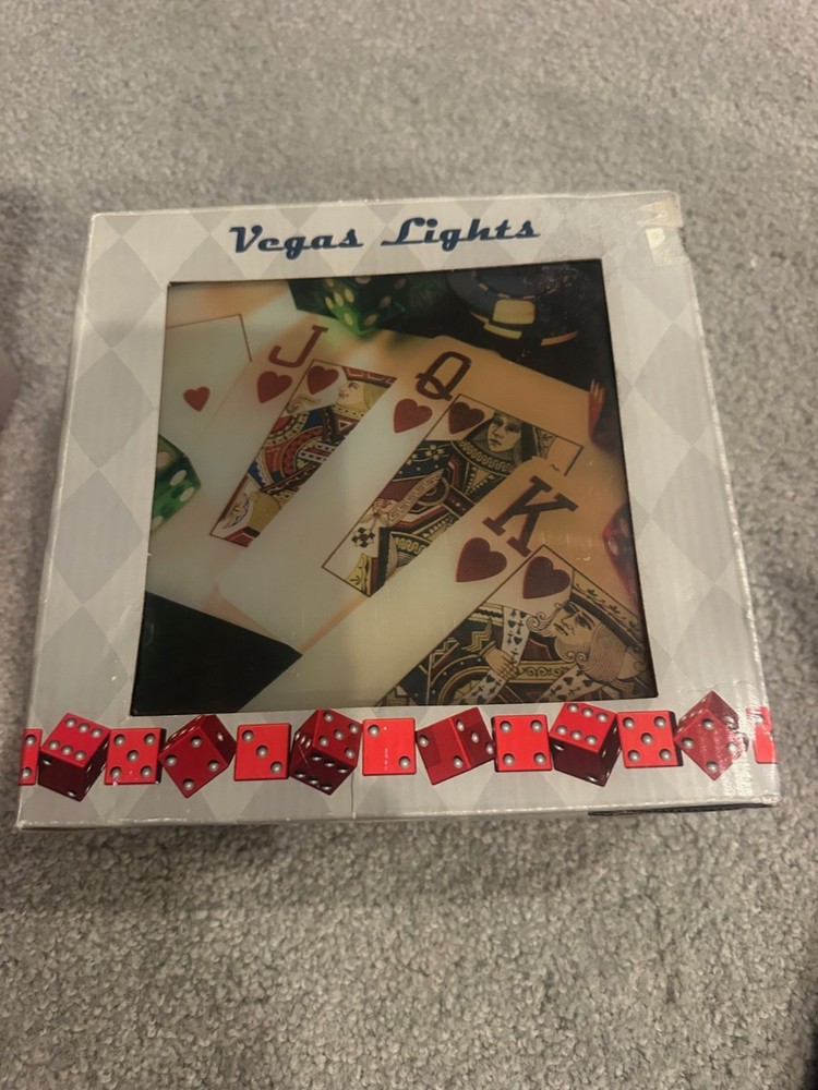 Vegas Lights Graphic Shadow Box