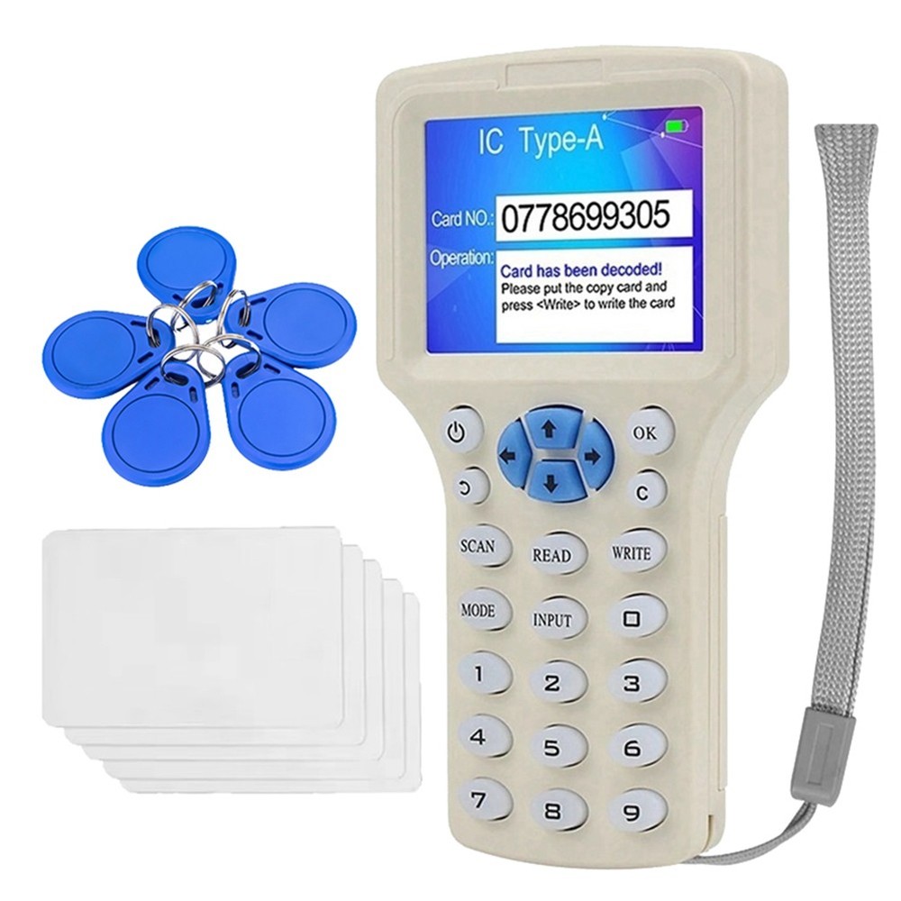 RFID NFC  Card Reader+5XCUID Keychain/Card RFID Duplicator 125K 13.56MHz2505