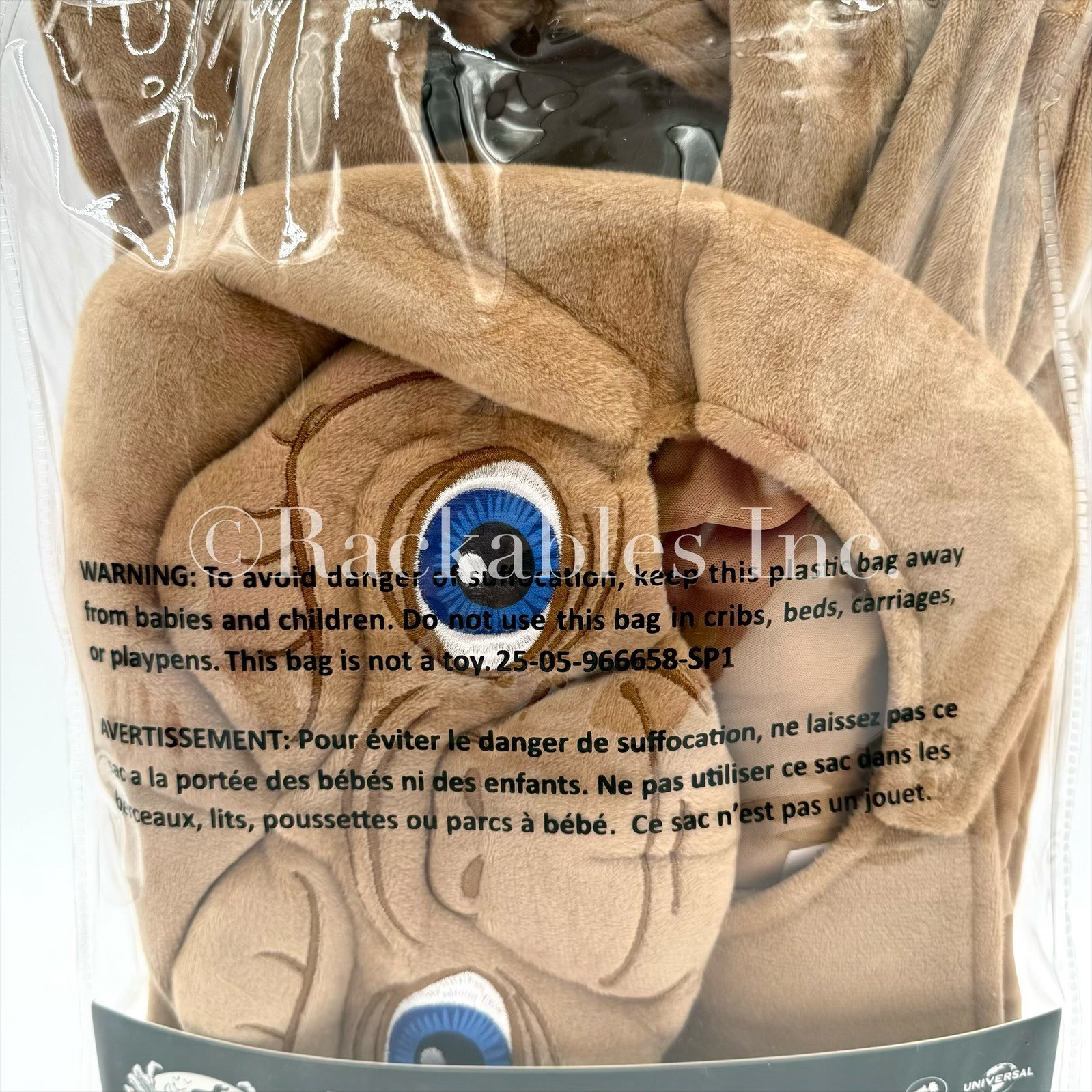 Spirit Halloween Baby E.T. Jumpsuit Costume E.T. The Extra-Terrestrial Size Vary