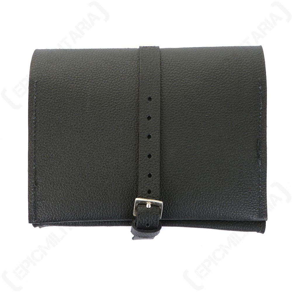 WW2 German Military Black Leather Soldiers Wallet - Reproduction