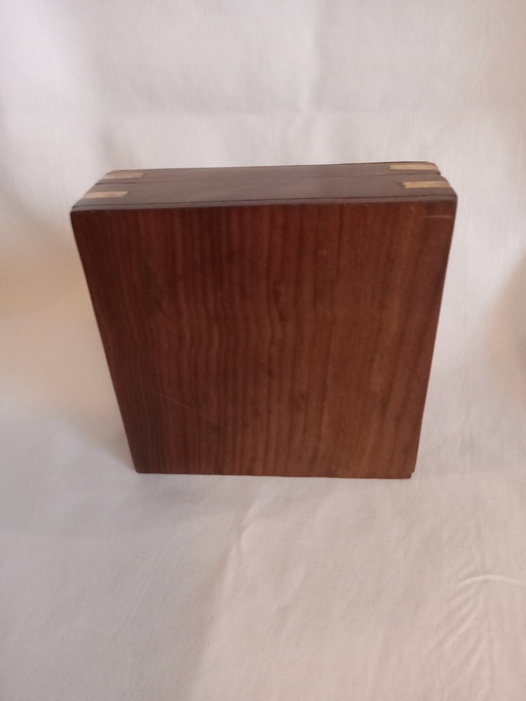 Brass Compass With Wooden Case
