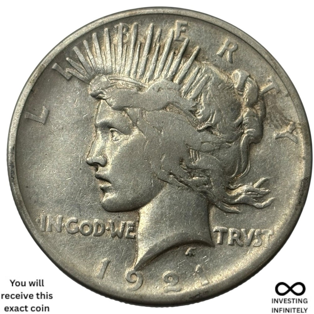 1921 Peace Dollar VG X-824
