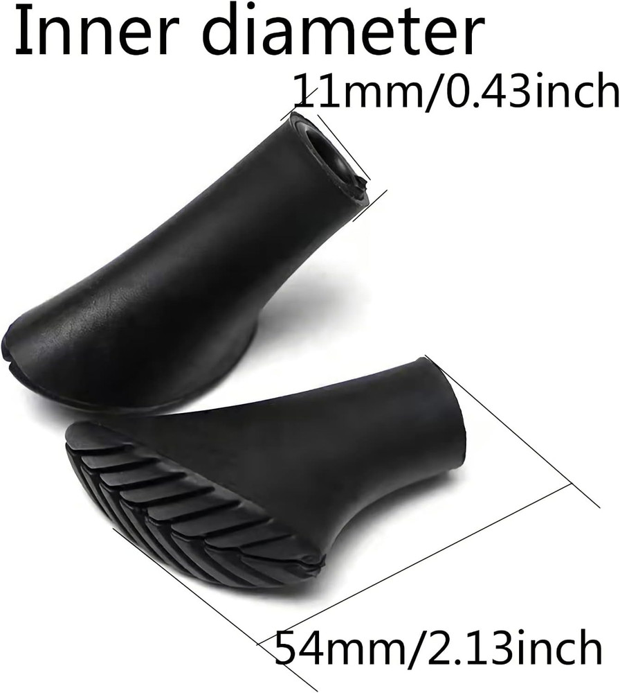 8Pcs Assorted Replacement Tips Hiking Stick Walking Trekking Pole Protector for